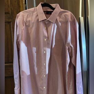 UNTUCKit Men's Classic Red Check Dress Shirt